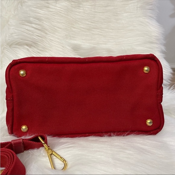 Prada Canapa canvas handbag with Shoulder strap - Picture 8 of 9
